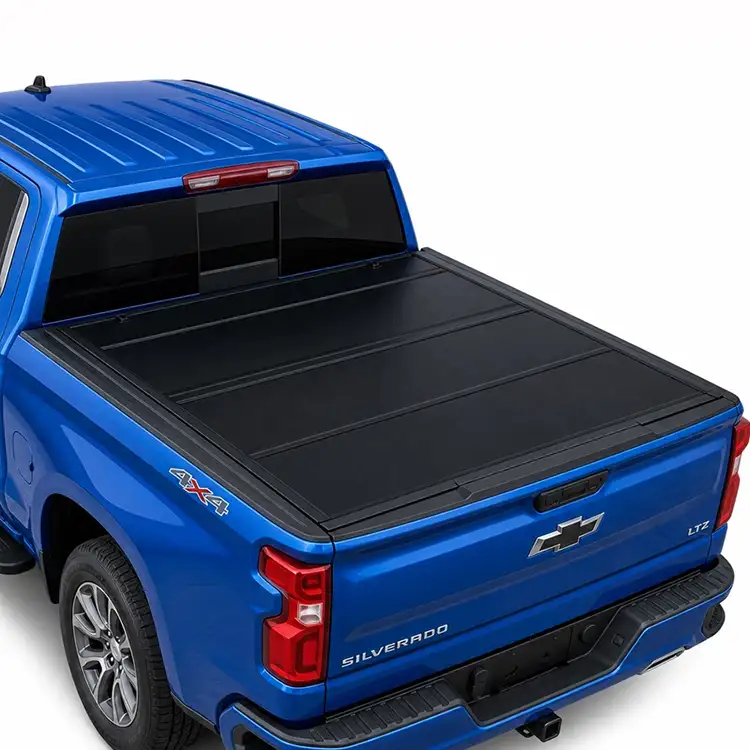 Низок профил Хард четири-преклопен Tonneau капак за Chewy Silverado